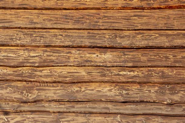 木材棕色的谷物质地,顶看法关于木材en表木材墙用绳子拖的平底渡船