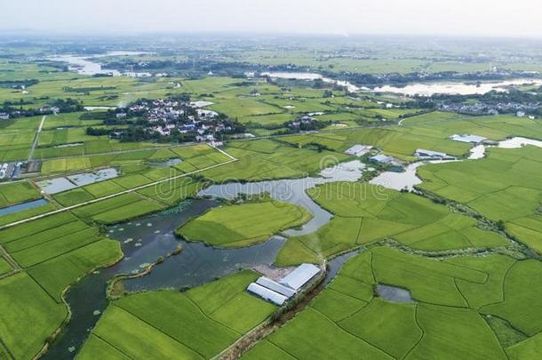 空气的照片关于指已提到的人美丽的乡村关于南方中国采用奥图