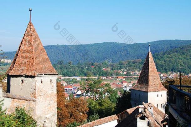 塔关于防<strong>御用</strong>的墙采用Sighisoara