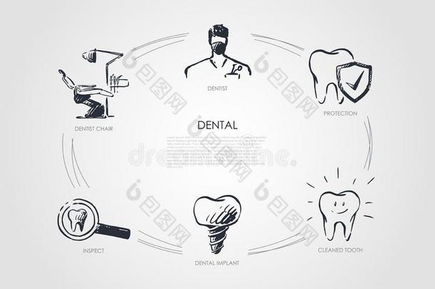 <strong>牙齿</strong>的-牙科医生,牙科医生椅子,检查,<strong>牙齿</strong>的移植物,<strong>清洁</strong>