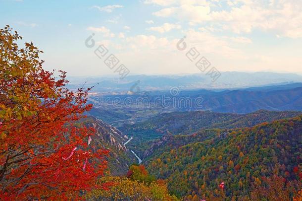 登上白龙山秋,山西,中国