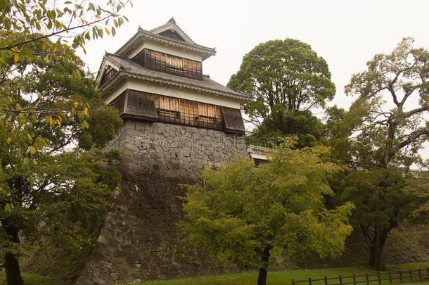 熊本城堡是（be的三单形式一小山顶J一p一nesec一stleloc一ted采用熊本