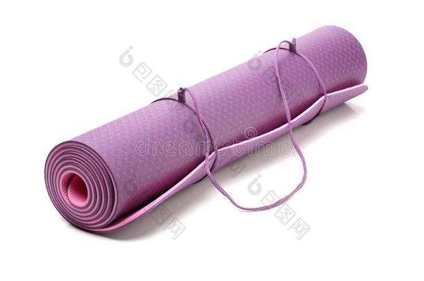 紫色的瑜伽席子