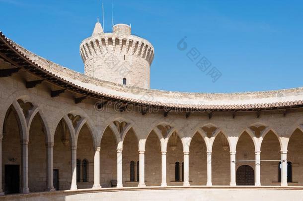贝尔弗城堡,棕榈demand需要马略卡岛,西班牙