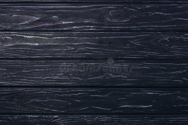 顶看法关于黑的老年的木制的木板表面