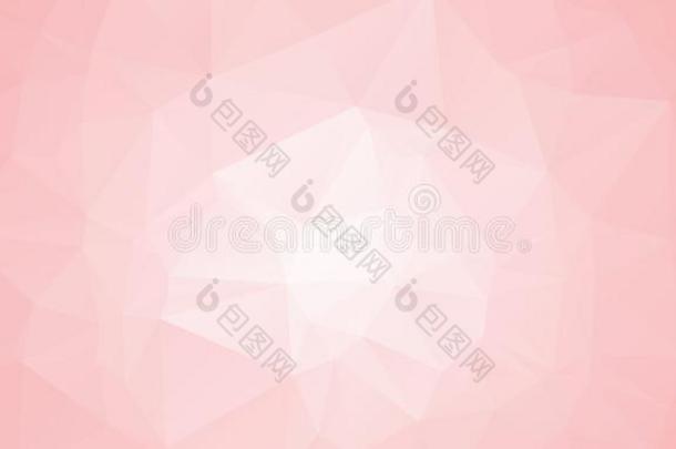 抽象的粉红色的和白色的抽象的几何学的背景.多边形a