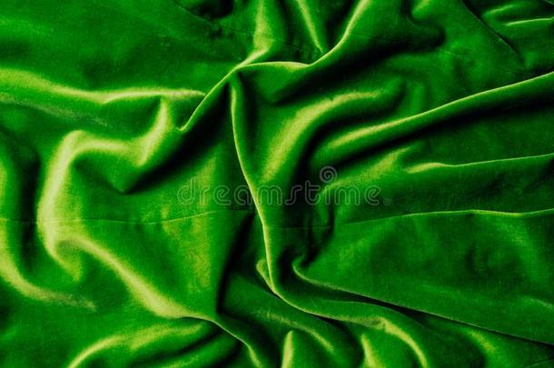 顶看法关于绿色的发光的丝绒纺织品