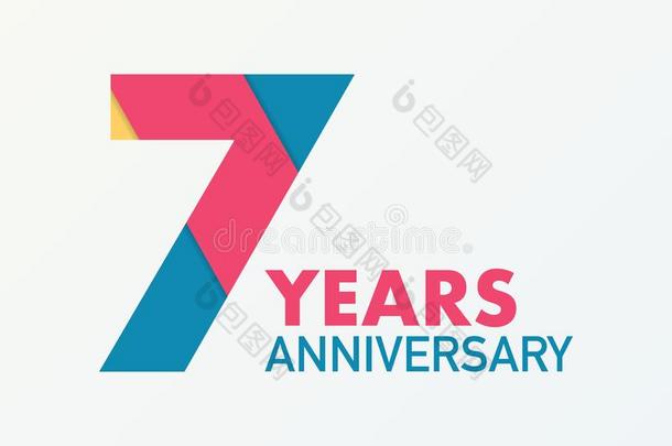 7年周年纪念日象征.周年纪念日偶像或标签.7年英语字母表的第3个字母