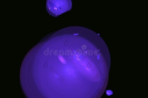 紫色的格雷塔尔<strong>圆球</strong>.幻想不规则碎片形质地.数字的一