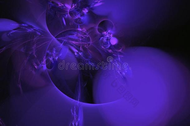紫色的格雷塔尔圆球.幻想不规则碎片形质地.数字的一