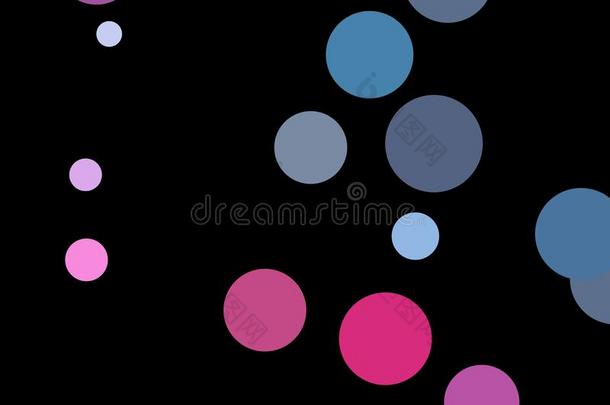 粉红色的,蓝色,紫罗兰五彩纸屑圆装饰为圣诞节邮件