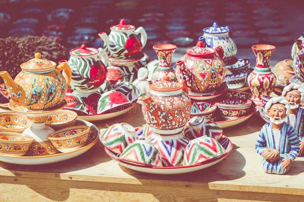 传统的乌兹别克斯坦乌兹别克斯坦纪念品采用乌兹别克斯坦乌兹别克斯坦istan,中央的AustralianScientificInd