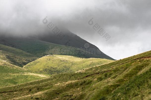 风景优美的风景采用伊拉特mounta采用s采用夏季,巴斯克衫伯爵