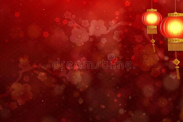 中国人新的年庆祝背景