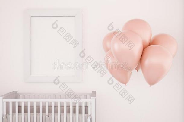 粉红色的婴儿房间
