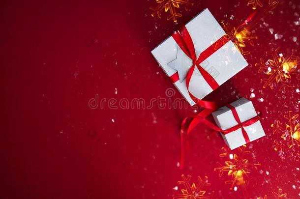 圣诞节和新的年假日背景.圣诞节招呼卡片.wickets三柱门