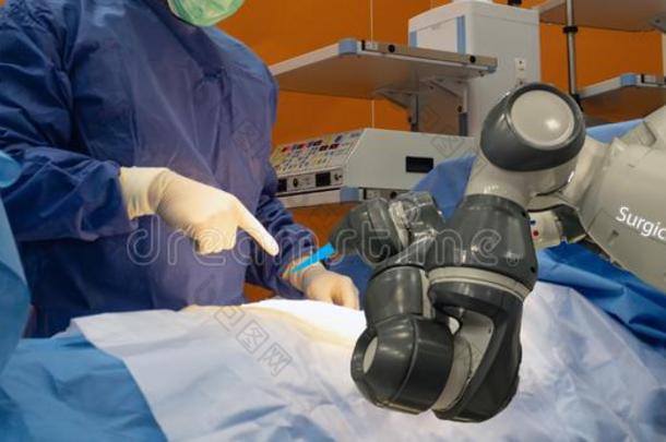 聪明的医学的科技观念,<strong>先进</strong>的机器人的外科学长尾猕猴