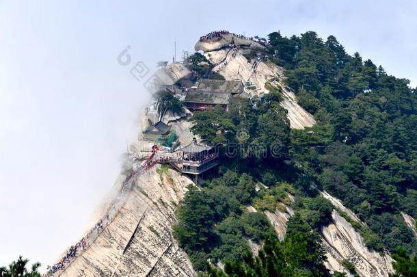 登上华山国家的公园,陕西,中国