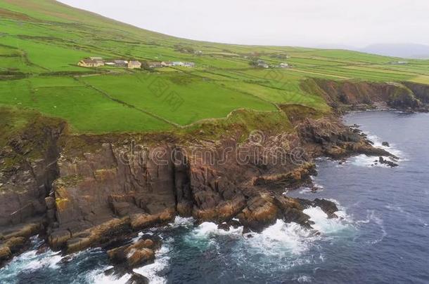 空气的看法越过指已提到的人海岸线关于峡谷半岛采用爱尔兰