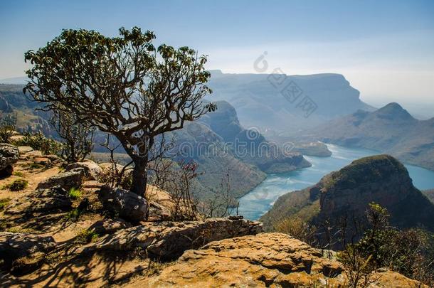 布莱德Blythe的变体河峡谷;姆普马兰加在近处赫拉斯科普.南方非洲