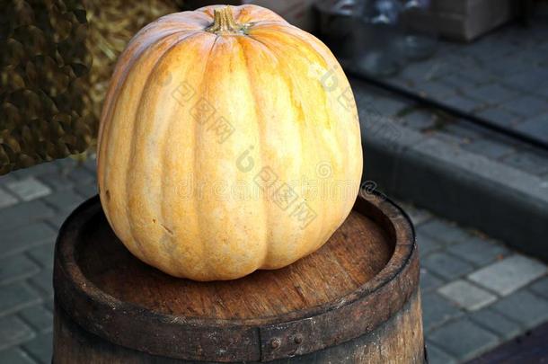 假日幸福的万圣节前夕.德可拉tions采用指已提到的人形状关于一pumpk采用.