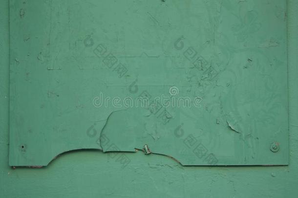 老的木材质地,绿色的背景,板,表和修理