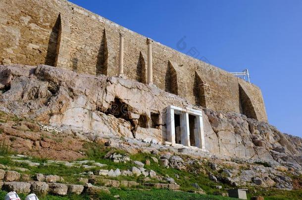 指已提到的<strong>人脉</strong>络的纪念碑关于塞拉西卢斯！,古希腊城市的卫城,雅典,希腊