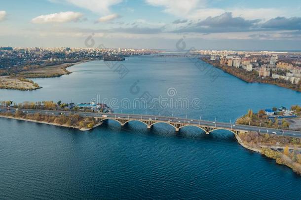 空气的秋沃罗涅什城市<strong>风光</strong>照片从雄蜂<strong>飞行</strong>高度.看法