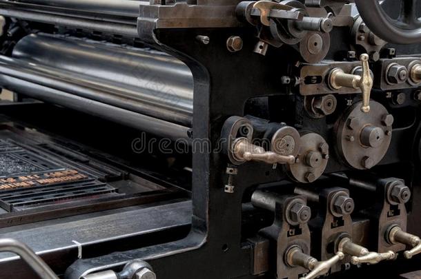 老的印刷机器