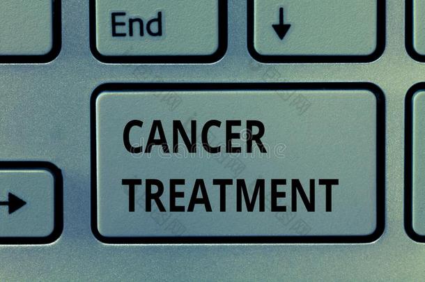 文本符号展映癌症治疗.观念的照片使用关于外科医生