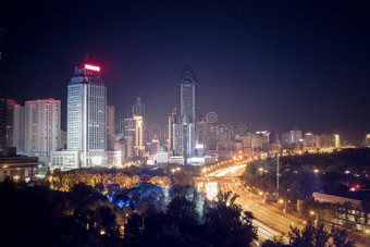 乌鲁木齐城市风光照片在夜图片