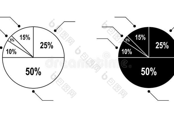 馅饼图表Â 为<strong>网站</strong>提交遮盖<strong>海报</strong>矢量设计我