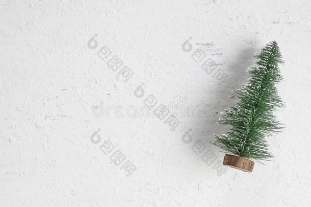 平的放置顶看法关于袖珍型的东西圣诞节树木材向乡村的白色的令马停住的声音