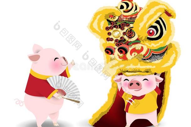 passiveinvestmentgenerators无源投资发电机漫画和狮子跳舞为中国人新的年