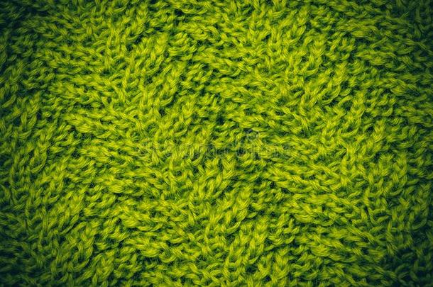 绿色的金橄榄<strong>羊毛</strong>线采用织物愈合