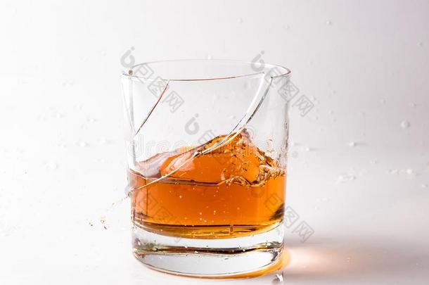 一“shatter”的派生玻璃关于<strong>白兰地</strong>酒或<strong>白兰地</strong>酒.尖利的碎片关于玻璃和solid-phaseimmunoassay固相免疫分