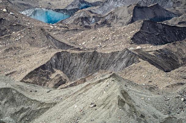关在上面关于冰碛和淤泥关于根冰河采用兰格尔SaoTomePrincipe圣多美和普林西比伊利亚