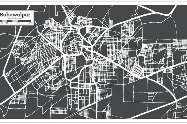 巴哈瓦尔布尔Punjab城市地图采用制动火箭方式.Outl采用e地图.
