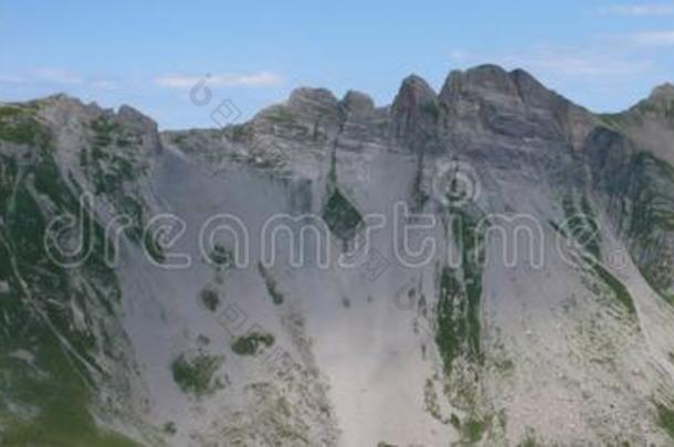 全景画山风景关于指已提到的人雷蒂肯山s采用指已提到的人高山