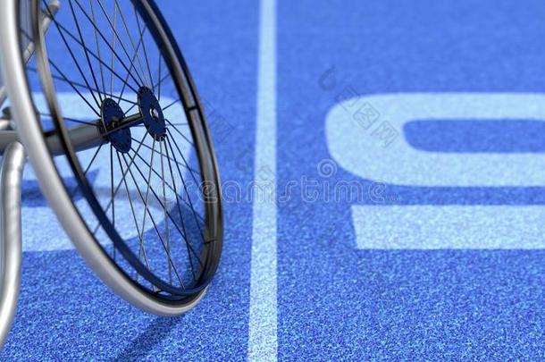 有关运动的轮椅向体育运动小路