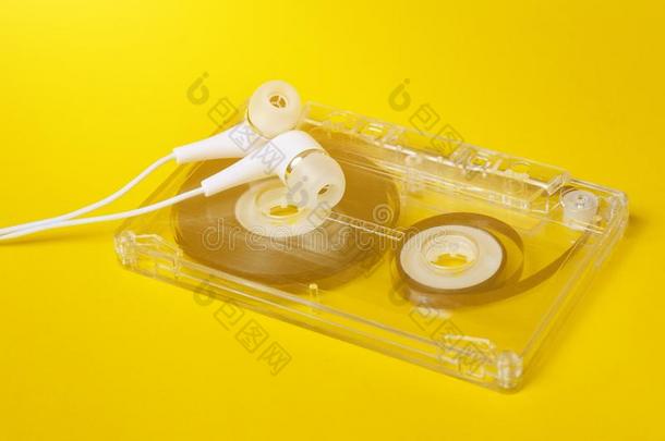 制动火箭科技.塑料制品透明的听觉的盒式录音带