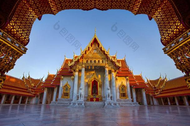 泰国或高棉的佛教寺或僧院替身,大理石庙num.一关于最流行的同行的