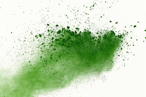 抽象的粉飞溅的背景,使结冰运动关于绿色的波德