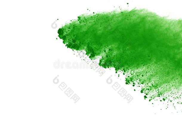 抽象的粉飞溅的背景,使结冰运动关于绿色的波德