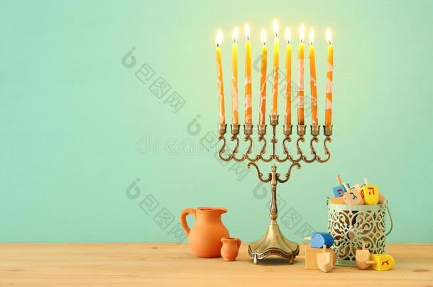 影像关于犹太人的假日<strong>光明</strong>节背景