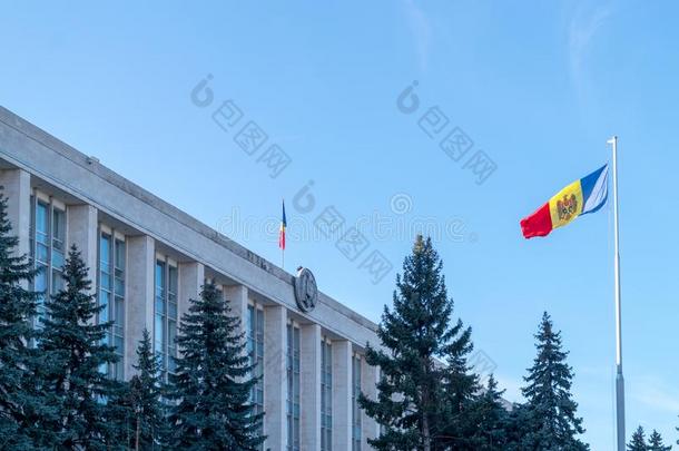 指已提到的人摩尔达维亚的旗在附近的指已提到的人摩尔达维亚的政府