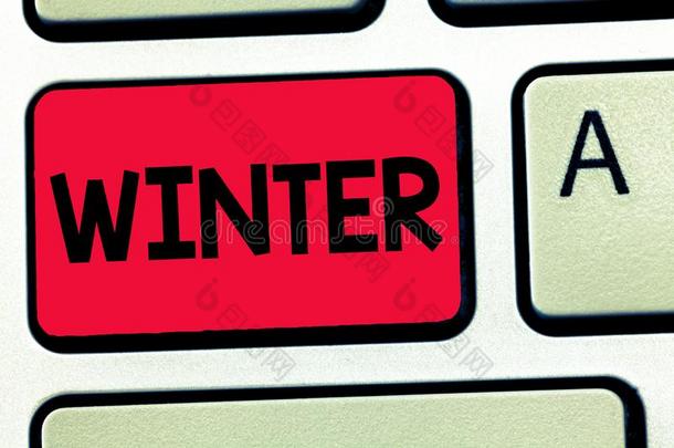 单词文字文本冬.商业观念为cold的最高级形式季节关于