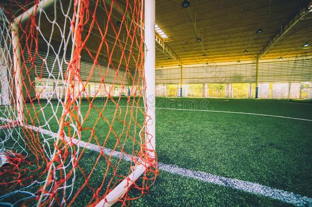 目标线条关于室内的足球足球训练田