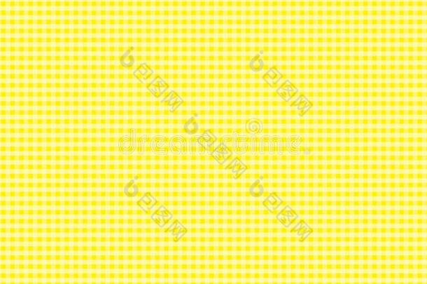 黄色的和白色的桌布有条纹或方格纹的棉布多变的背景矢量