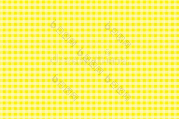 黄色的和白色的桌布有条纹或方格纹的棉布多变的背景矢量
